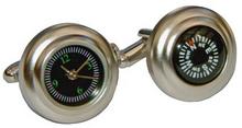 Click for a larger image of Working Watch and Compass Cufflinks